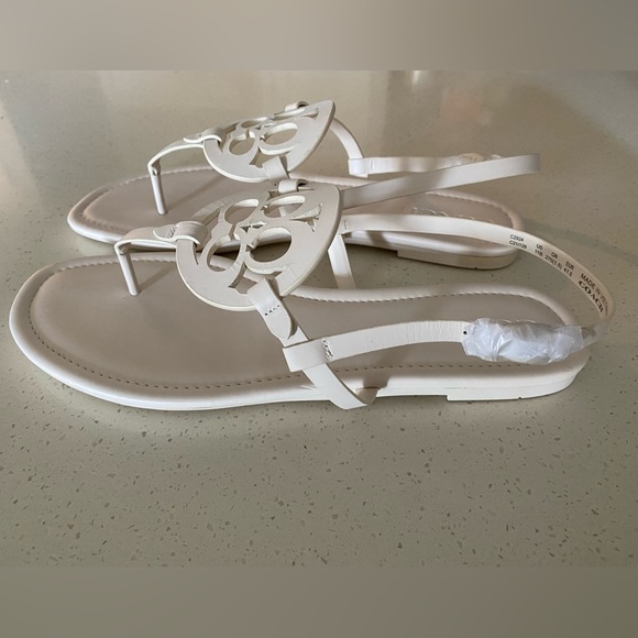 Coach Jaci Leather Sandal in Chalk Size 11 - Picture 3 of 8